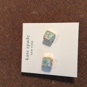 Kate Spade New York, faux diamond earrings